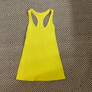yellow lululemon tank top